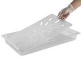 full size 1/1 drain plate clear polycarbonate