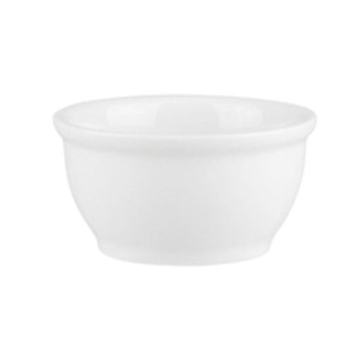 110ml white ceramic sauce soy bowl round