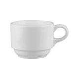 Tall Stackable White Cappuccino Cup 220ml LF1120A