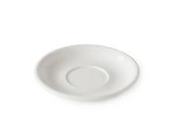 White Cappuccino Saucer 152mm NO RIM LF1121