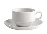 White Short Stackable Cappuccino Cup 220ml LF1120