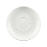 White Cappuccino Saucer 152mm NO RIM LF1121