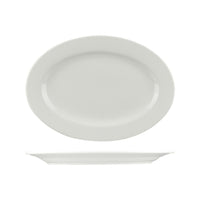 Oval white plate 210 x 510mm