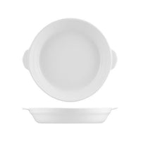 White L.F Seafood Bowls – 2 Handles 220x200x35mm