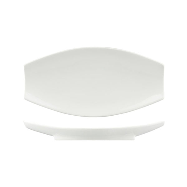 White Classicware Long Curved Plates 185x90x20mm