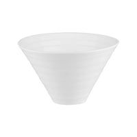 White Classicware Ribbed Conical Bowls