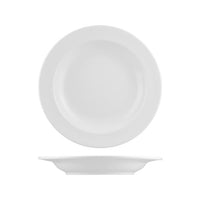 White L.F Deep Wide Rim Pasta Bowls 220x40mm