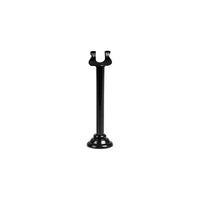 table card menu information holder black steel 10cm 