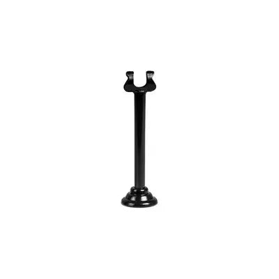 table card menu information holder black steel 10cm 