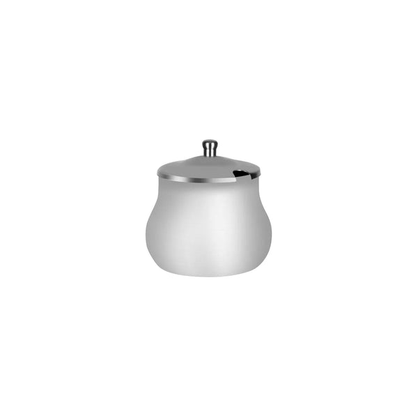 tablekraft 300ml sugar pot with lid stainless steel