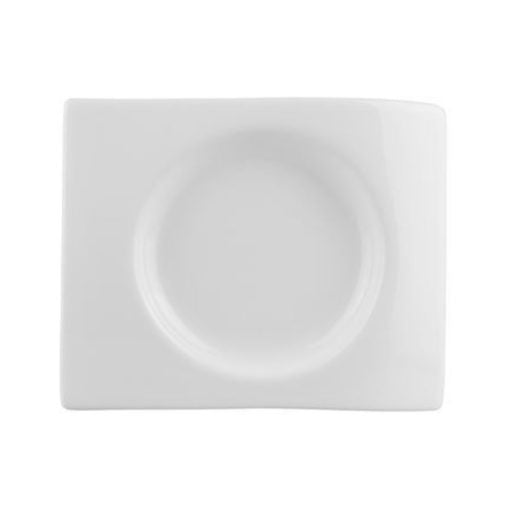 White L.F Small Wave Saucer 