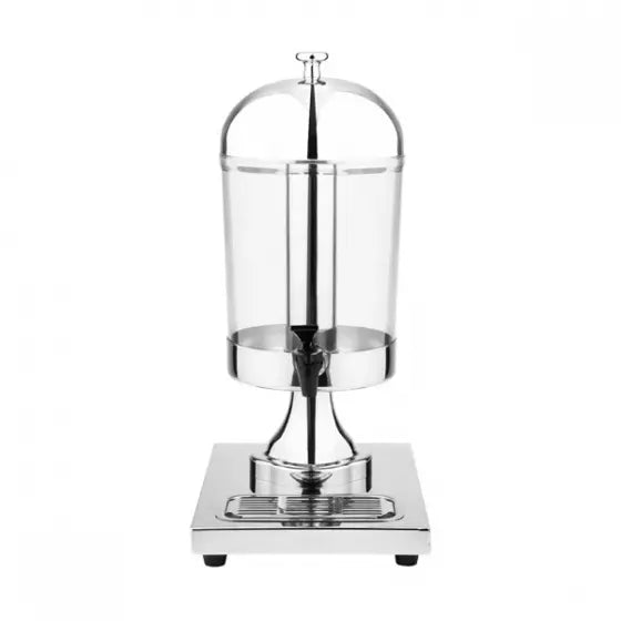 Juice Dispenser 7lt Sunnex Single 18/10 Stainless Steel Acrylic Body and Plastic Tap 83001