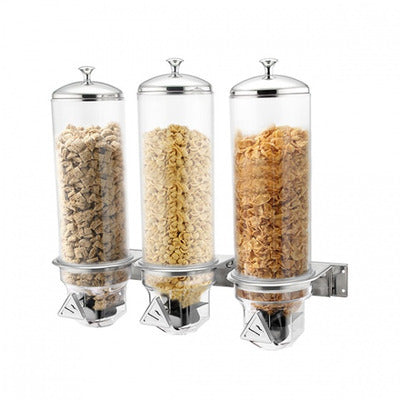 Cereal Dispenser Triple Wall Mounted 560 x 185 x 480mm 4.0lt x 3 83054 ...