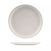 Round Dinner Plate 28cm Luzerne Dune Shell Neutral White Handcrafted 94268-s