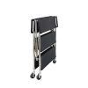 foldable three tier trolley on wheels 