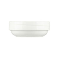 White Brighton Swirl Rim Stackable Bowls 