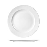 (Box 13 Plates) Round Plate White Wide Rim 28cm Classic Churchill 9936128