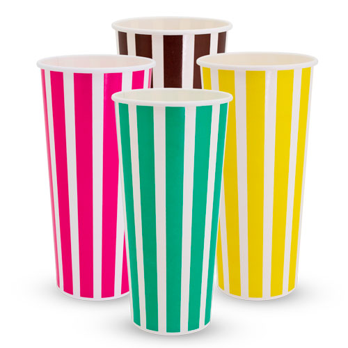 Candy Stripe Cold Drink Cups CSCC24 24oz