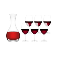 Plumm Gift Set 7 Pce The RED Glass & La Trobe Decanter PLUP1010RCAR