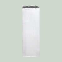 Plain White Chicken Roll Foil Bag Plain 100x490mm Pack 500 Roll Bags CRF