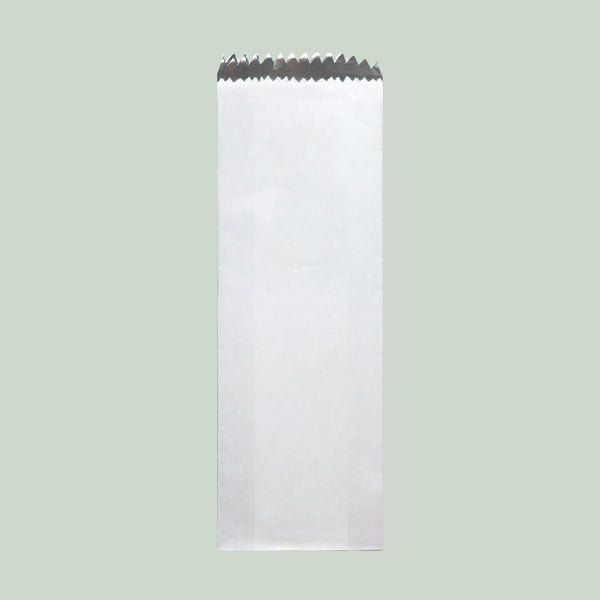 Plain White Chicken Roll Foil Bag Plain 100x490mm Pack 500 Roll Bags CRF