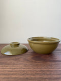 Japanese Ceramic Lithium Porcelain Pot Donabe Cooking Pot Green 1300ml Casserole Stew Soup Pot