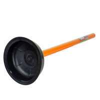 Sink & Toilet Plunger  W 15.5cm H 51cm Depth 14.5cm Orange/Black