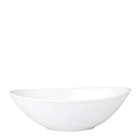 deep oval bowl 20cm white 