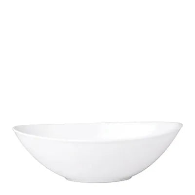 deep oval bowl 20cm white 