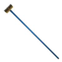 pizza brush brass bristle blue aluminium handle Amore 