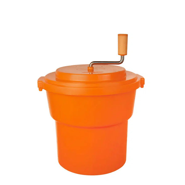 Orange Salad spinner 9.5 litre with handle 