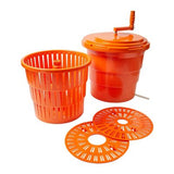 large orange 20 litre salad spinner