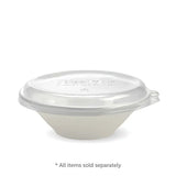 Biopak 1,180ml / 40oz White Plant Fibre BioBowl B-BL-40 x 400 Bowls