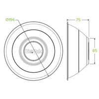Biopak 1,180ml / 40oz White Plant Fibre BioBowl B-BL-40 x 400 Bowls