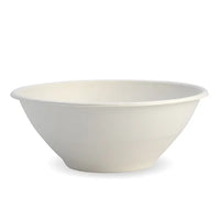 Biopak 1,180ml / 40oz White Plant Fibre BioBowl B-BL-40 x 400 Bowls