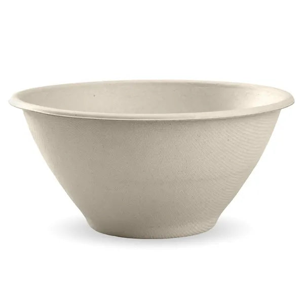 Biopak 1,420ml / 48oz Natural Plant Fibre BioBowl B-BL-48-N x 400 Bowl