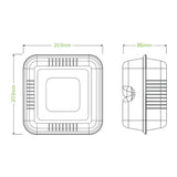 Biopak 20x22x9cm / 7.8x8x3in Natural Plant Fibre Clamshell B-DHL-81-N x 200 Clamshell