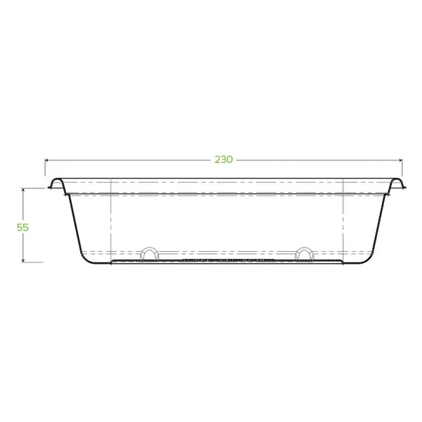 Biopak 1,000ml Natural Plant Fibre Takeaway Base B-LB-1000-N x 500 Takeaway Containers