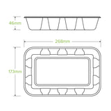 Biopak 1kg Plant Fibre Produce Tray B-TRAY-1KG x 500 trays