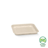 Biopak 14x14x2cm / 5x5" Plant Fibre Produce Tray B-TRAY-5X5-PFx 1,000 trays