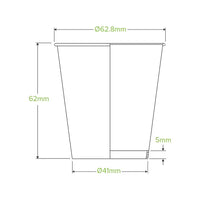 Biopak BioCup-BC-4W White x 2000 Cups