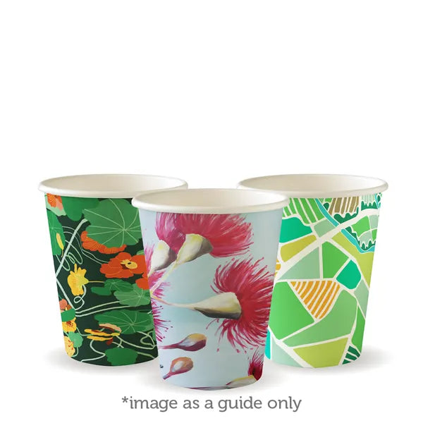 Biopak Art Series BioCup 80mm 12oz 350ml BC- 12(80)-ART SERIES BOX 1,000 Cups