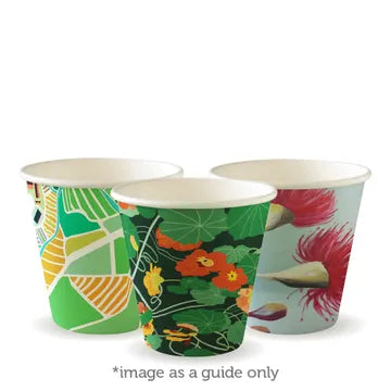 Biopak Art Series BioCup 90mm 8oz 280ml  BC- 8(90)-ART SERIES BOX 1,000 Cups