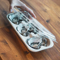 biopak PET clear oyster tray lid