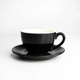 Black Cappuccino Cup & Saucer 200ml Pack Of 6 (cup & saucer sold separately)