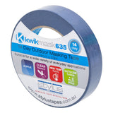 Masking & Painters Tape Blue 24mm x 50m Kwikmask 635 14 Day Outdoor 2020