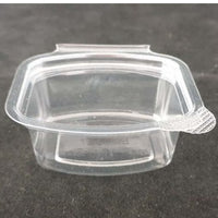 Benxon Square Plastic Sauce Container Bx 2000 Hinged Lid 30ml 65mmx55x23mm BX-245