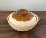 Chinese Hong Kong Style Earthen Clay Pot Cooking Pot Casserole With Lid 17cm