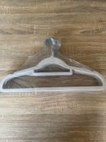 Coat Hangers Heavy Duty  41cm x 21cm Duty 10 Pack Anti Slip Beige