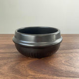 Korean CookingStone Pot (Dolsot) Premium Lithium Ceramic 14cm Black Casserole Stew Soup Pot Clay 1